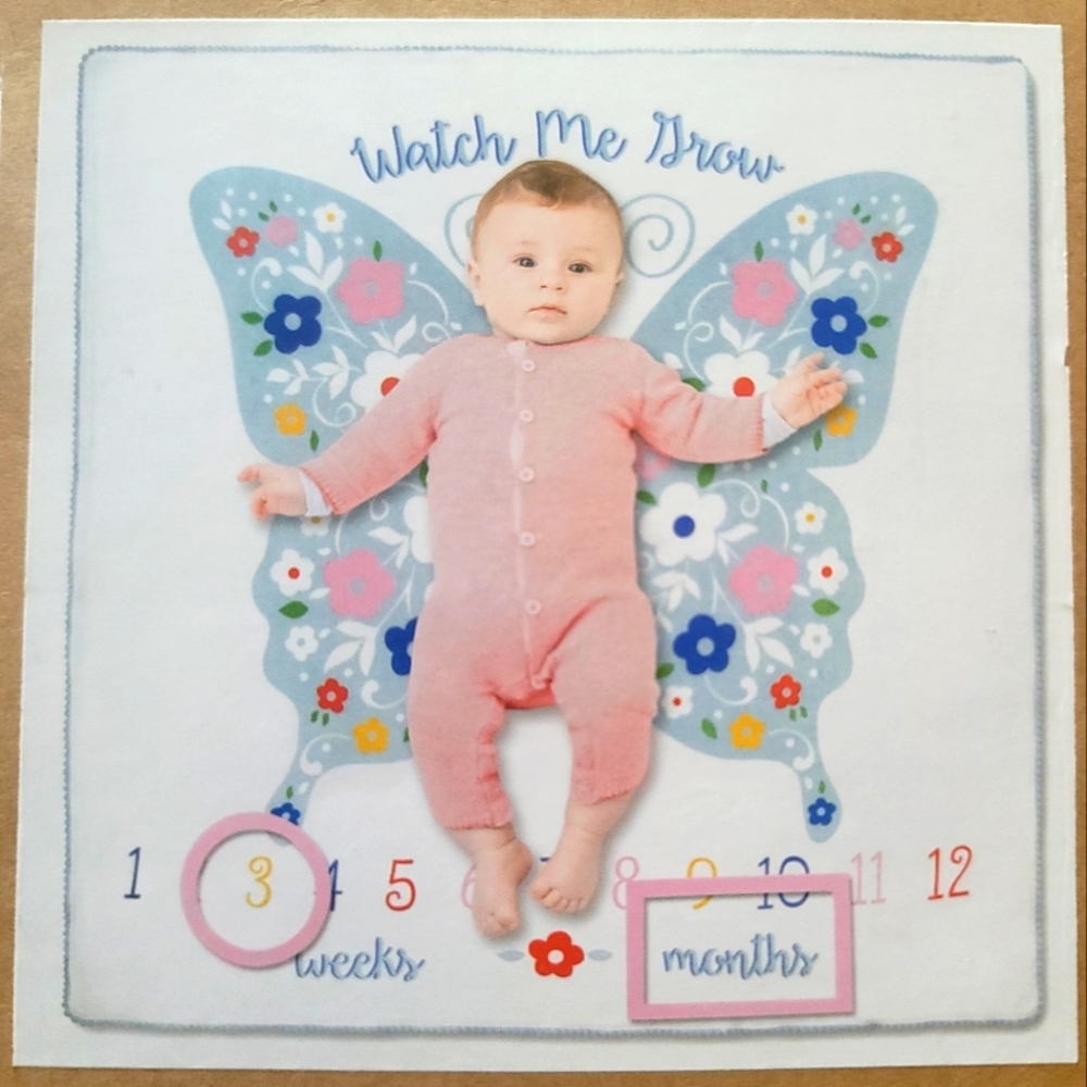 🌿Baby Essentials Photo Op Milestone Blanket 2 Age Markers & 3 Piece Set🌿